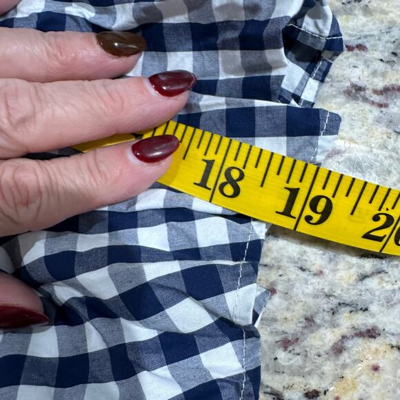 J.Crew Tiered Mini Skirt | Navy Gingham | Lightweight Summer Style XL NWT - Picture 10 of 10